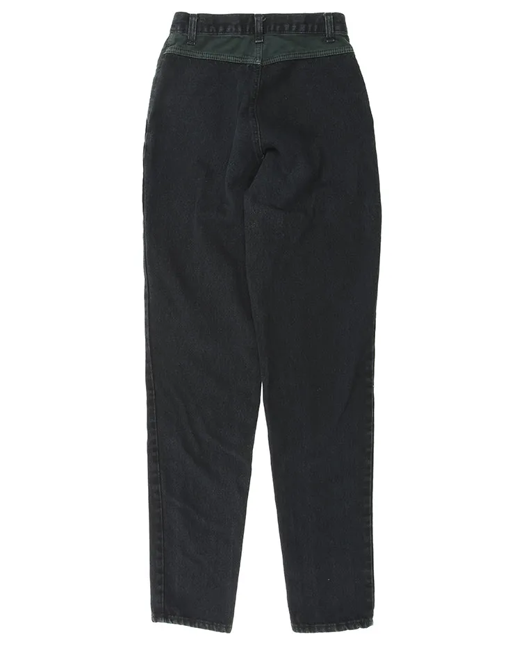 Vintage 90s panelled high waist jeans - W24 L32 sold by Rokit product image thumbnail 3