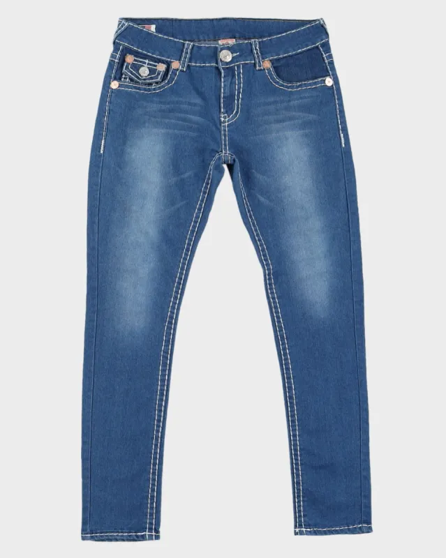 Y2K 00s True Religion Low Rise Slim Leg Medium Wash Jeans - W34 sold by Rokit
