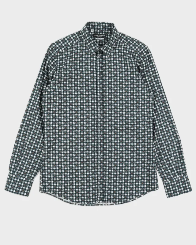 Dolce & Gabbana Gold Grey Hat Shirt - L sold by Rokit