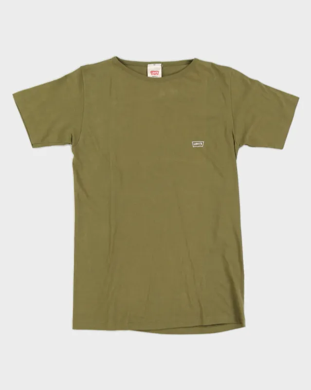 Vintage 70s Levi's Green Plain T-Shirt -S sold by Rokit