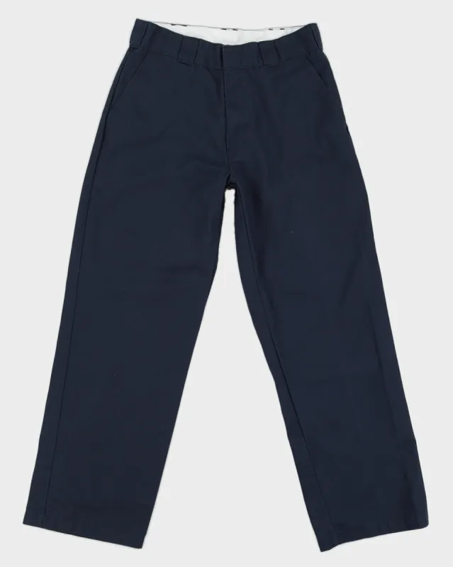 00s Dickies Blue Navy Trousers - W33 L31 sold by Rokit
