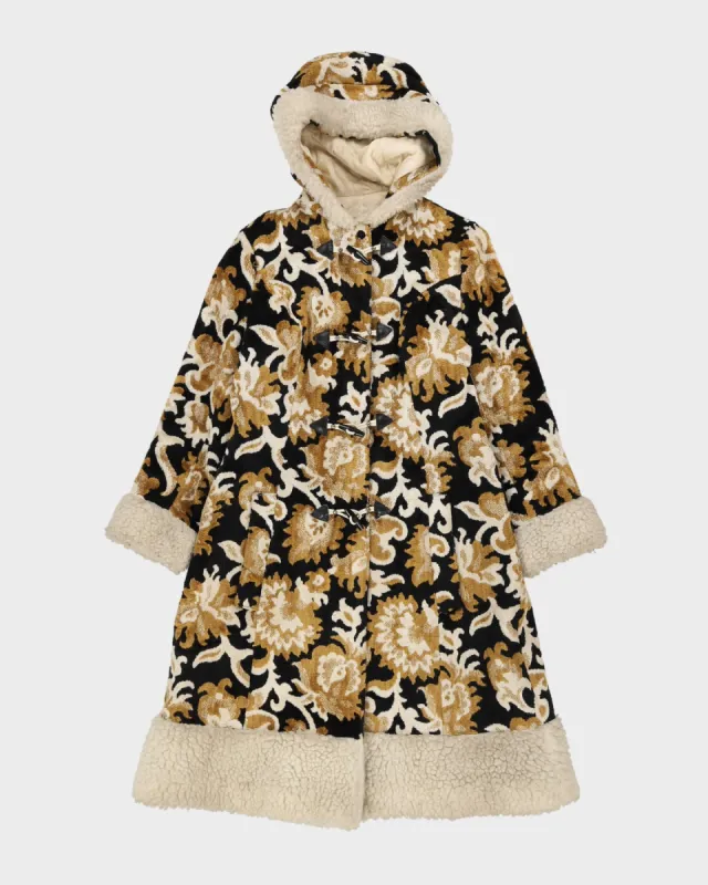 Vintage 1970s Velvet Hooded Coat - XS sold by Rokit