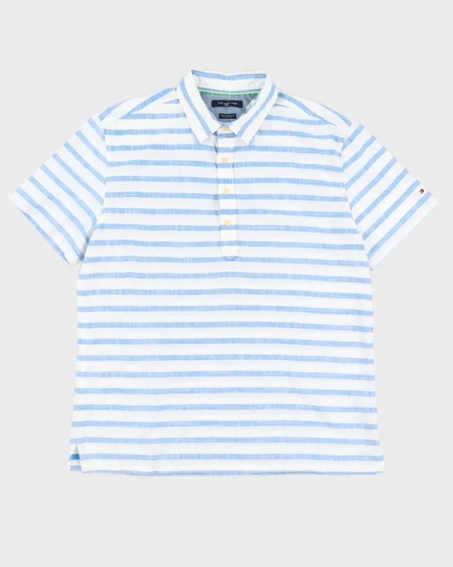 Tommy Hilfiger Stripe Quarter Button Shirt - XL sold by Rokit