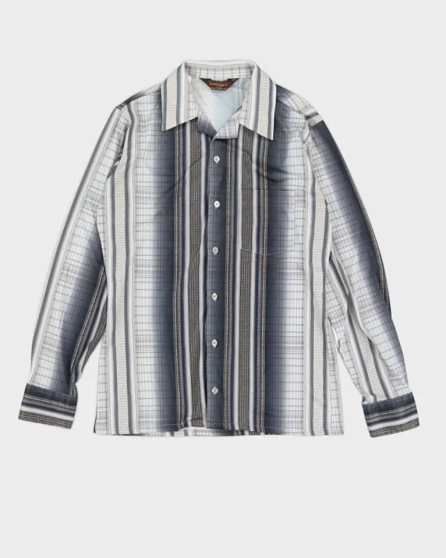 Vintage 1980s Donovan Abstract Print Grey Shirt - M sold by Rokit