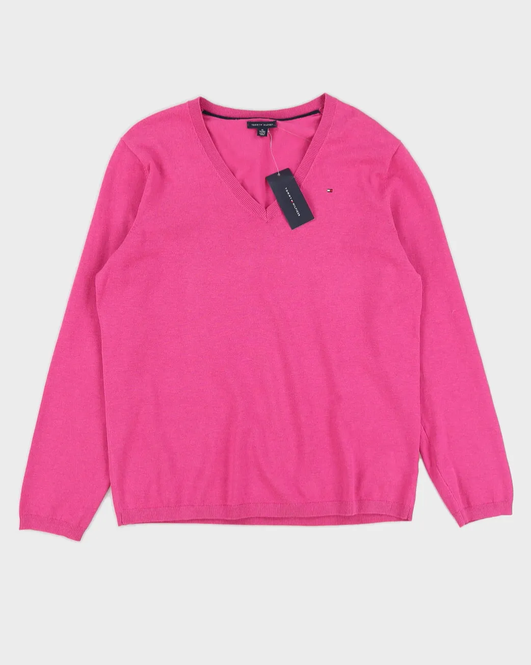 Tommy Hilfiger Women's Pink Sweatshirt - XL sold by Rokit