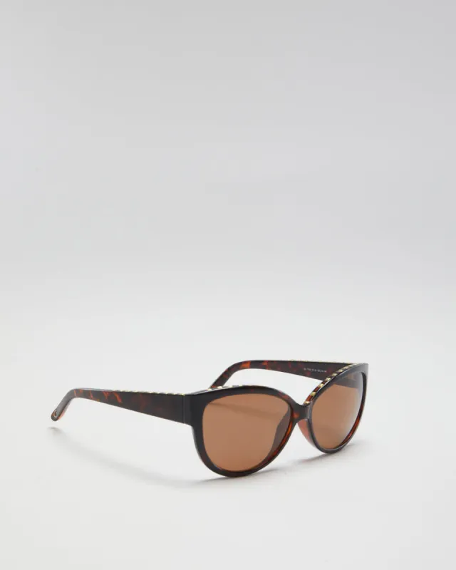 Guess Brown Tortoiseshell Studded Sunglasses - O/S sold by Rokit