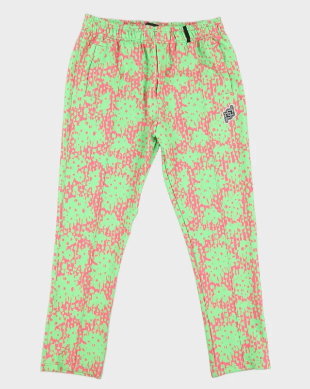 Purple Brand Pink & Green Tracksuit Bottoms - M made by Rokit