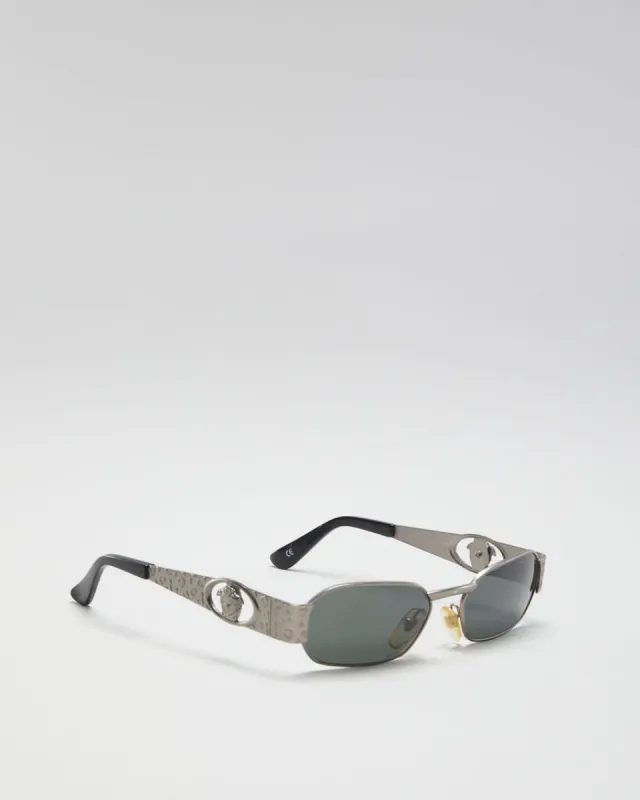 Vintage 90s Gianni Versace Silver Medusa Sunglasses - O/S sold by Rokit