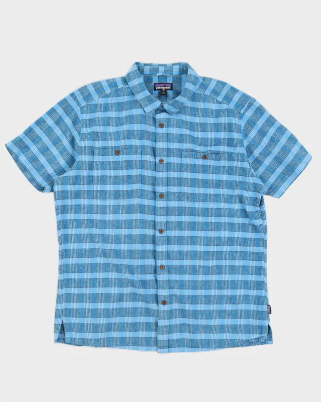 Patagonia Blue Organic Cotton & Hemp Shirt - XL sold by Rokit
