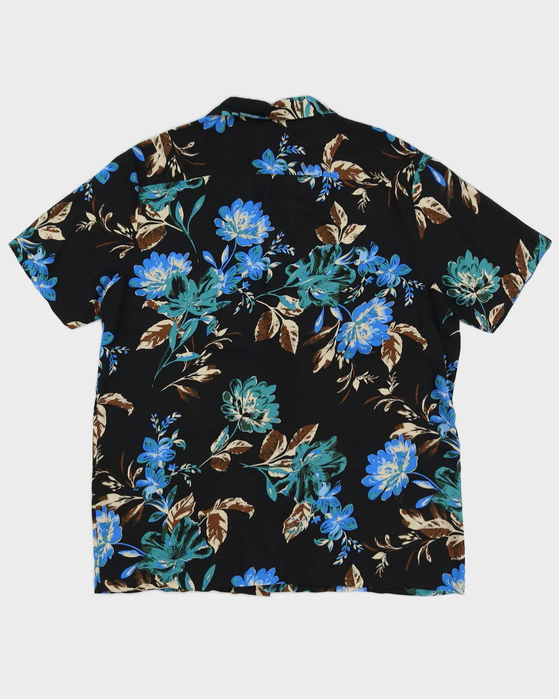 Black Floral Patterned Hawaiian Shirt - XXL sold by Rokit product image thumbnail 2