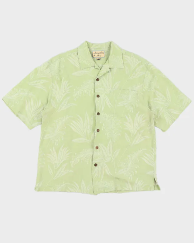 Green Floral Hawaiian Shirt - L sold by Rokit