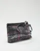 Y2K 00s Coach Black Tartan Monogram Purse - O/S sold by Rokit