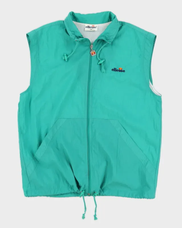 Vintage 90s Ellesse Green Nylon Vest - M sold by Rokit