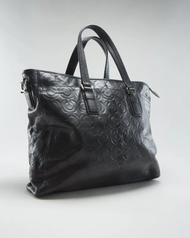 Coach Leather Monogram Handbag - O/S sold by Rokit