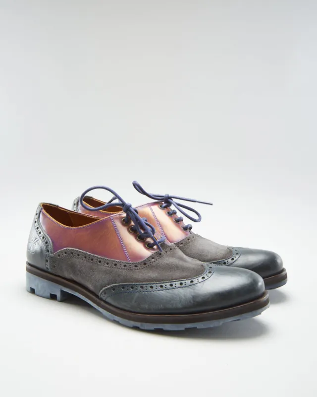 John Fluevog Wingtip Iridescent Formal Shoes - Mens UK 8 sold by Rokit