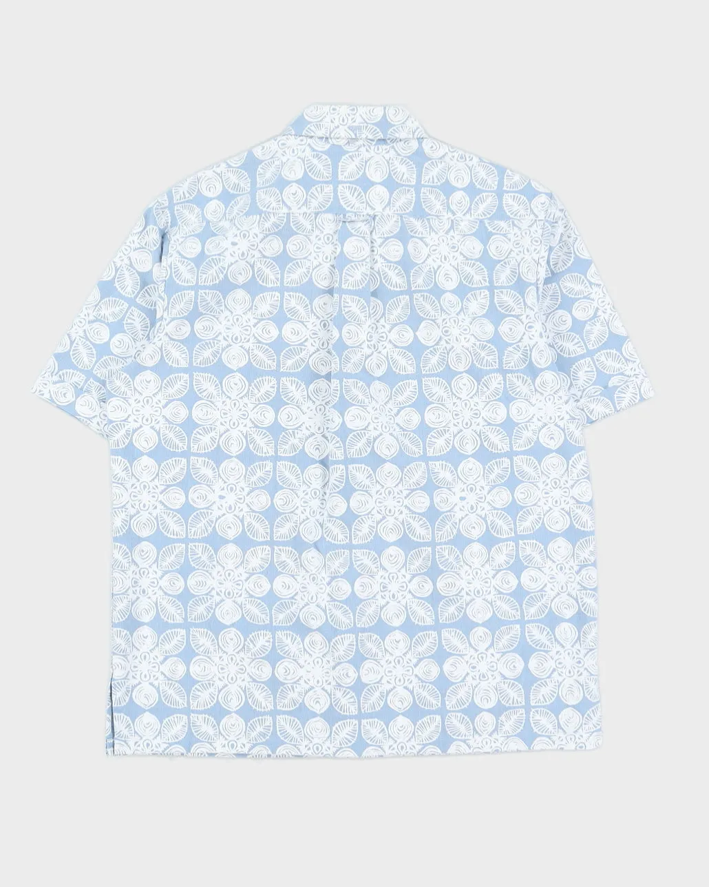 1980s Blue Patterned Hawaiian Shirt - M sold by Rokit product image thumbnail 2