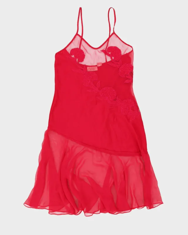 Victoria's Secret Pink Lace Detailed Slip Dress - S sold by Rokit