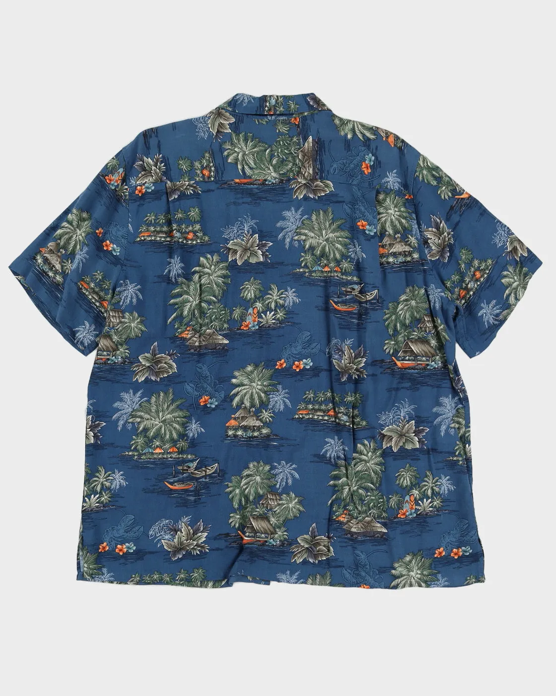 Blue Patterned Hawaiian Shirt - XXL sold by Rokit product image thumbnail 2