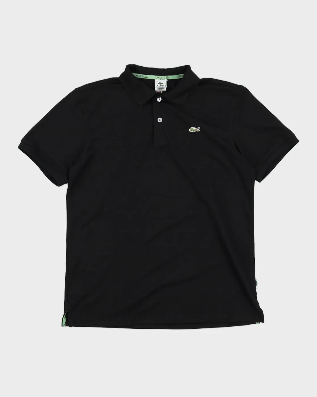 Lacoste Black Logo Polo Shirt - XL sold by Rokit