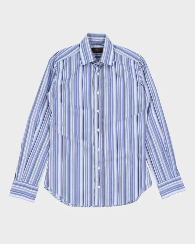 Etro Blue Stripe Dress Shirt - S made by Rokit