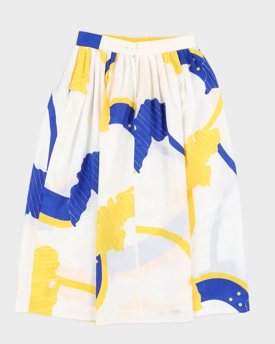White Patterned Midi Skirt - XS sold by Rokit product image thumbnail 2