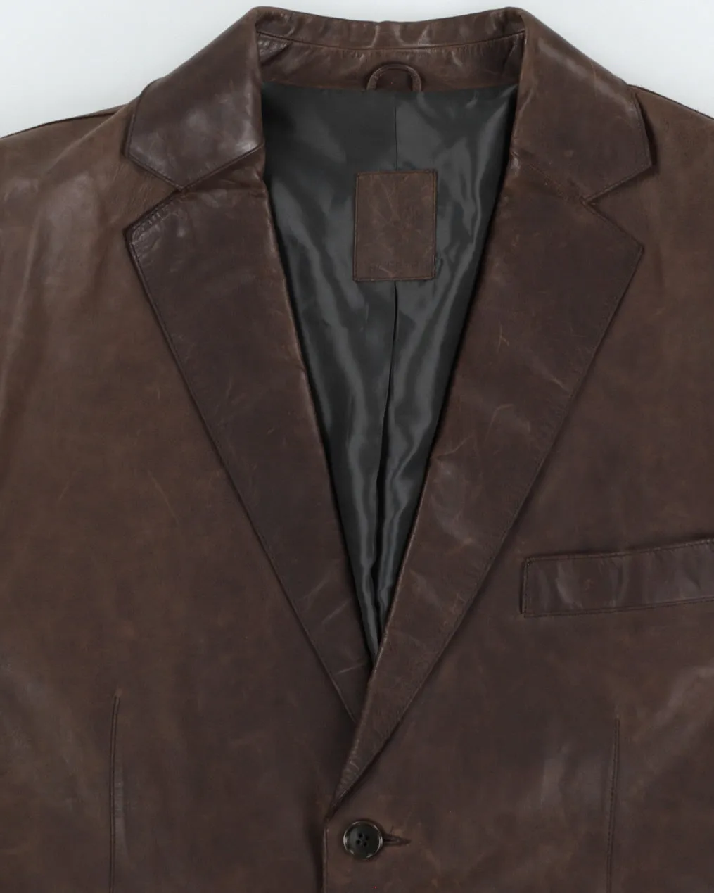 90s Bisonte Leather Blazer - M sold by Rokit product image thumbnail 3