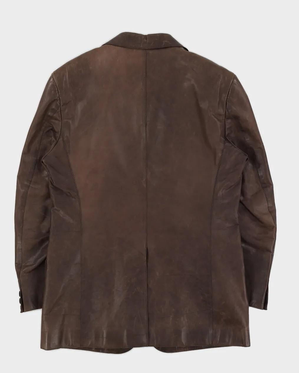90s Bisonte Leather Blazer - M sold by Rokit product image thumbnail 2