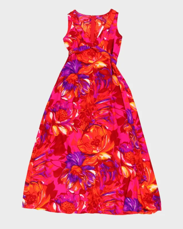 Vintage 1970s Purple Patterned Maxi Dress - S sold by Rokit