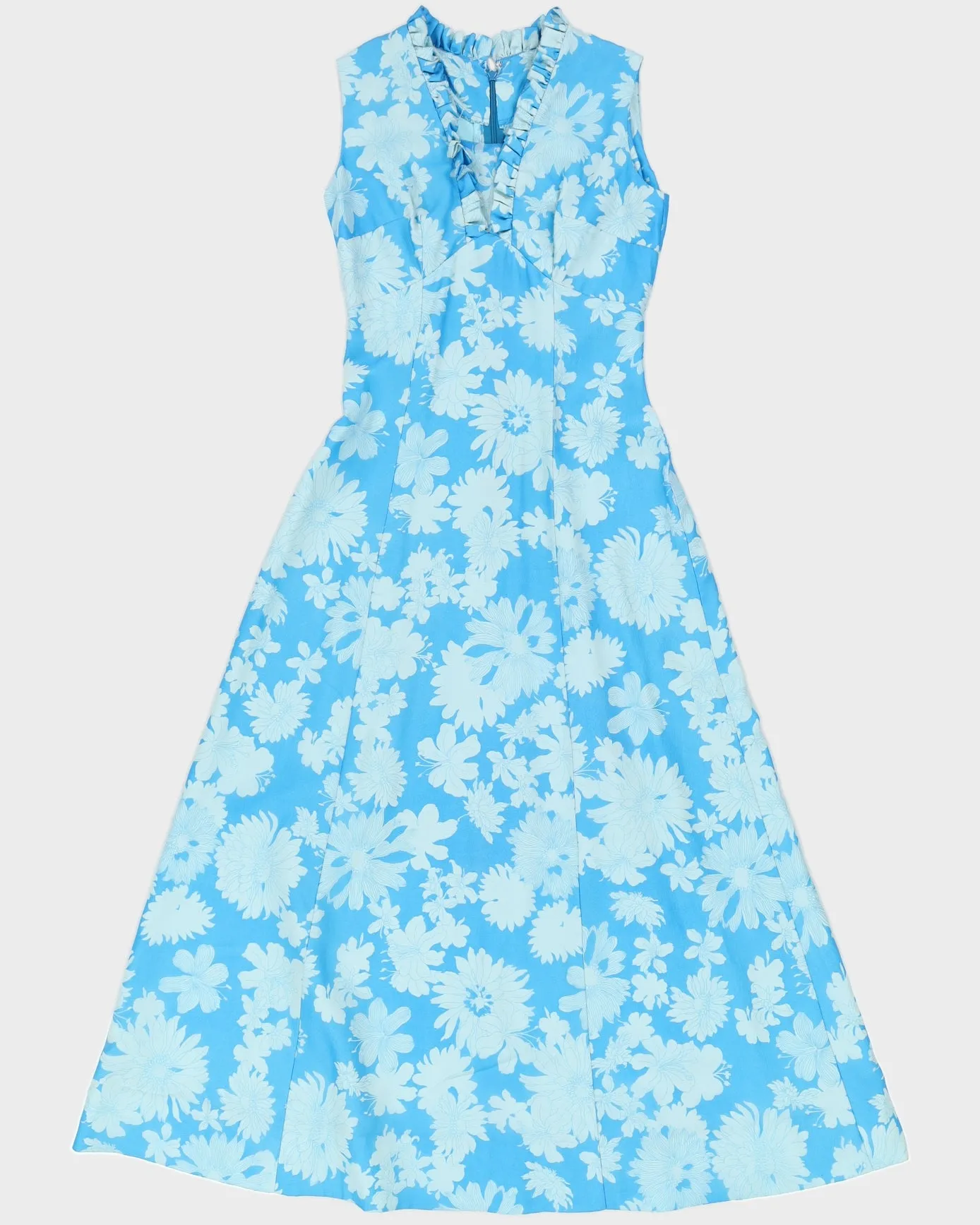 Vintage 1970s Blue Maxi Dress - S sold by Rokit