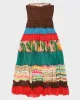 BCBG MaxAzria Green Striped Chiffon Dress - S sold by Rokit