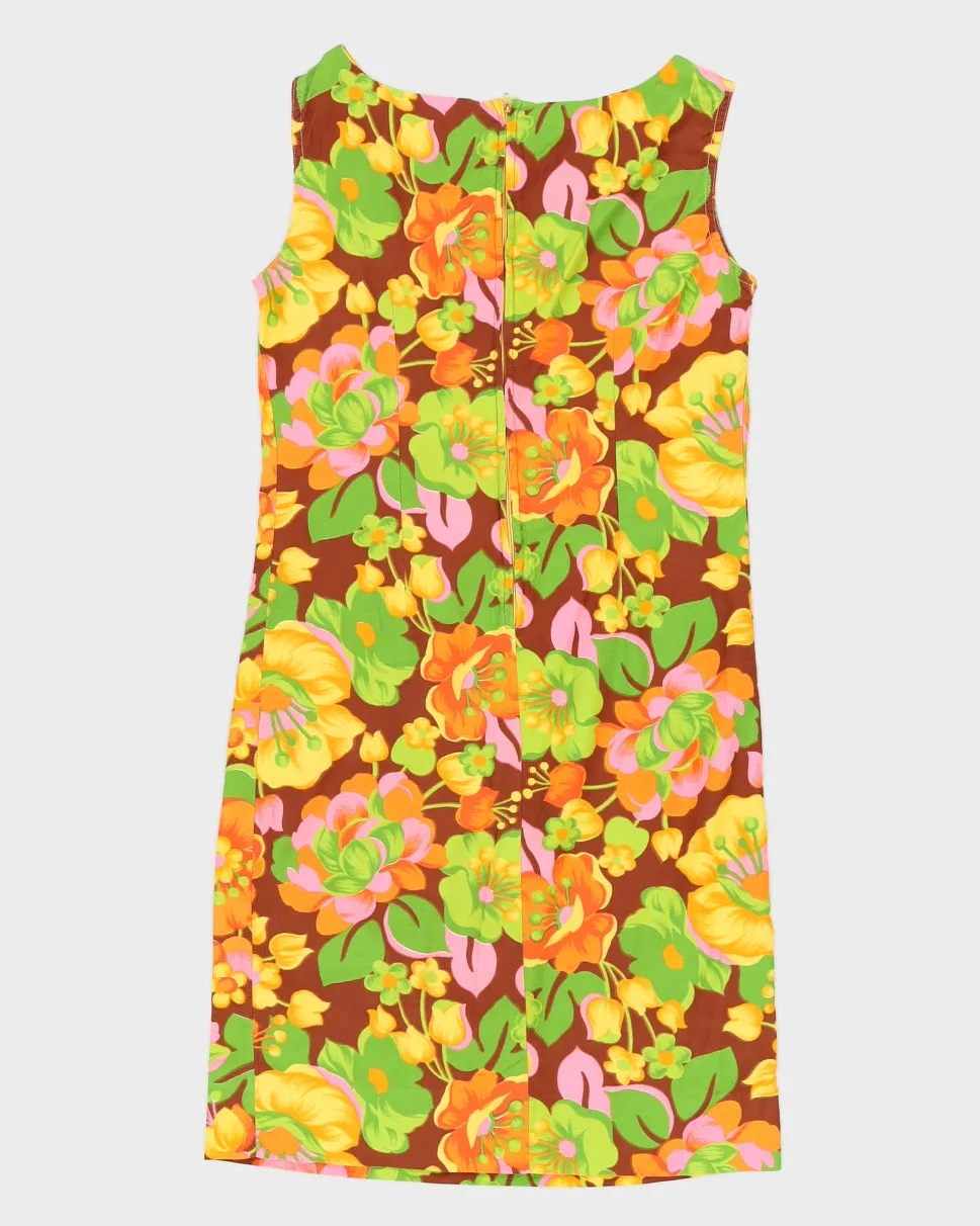 Vintage 1970s Floral Patterned Shift Dress - S sold by Rokit product image thumbnail 2