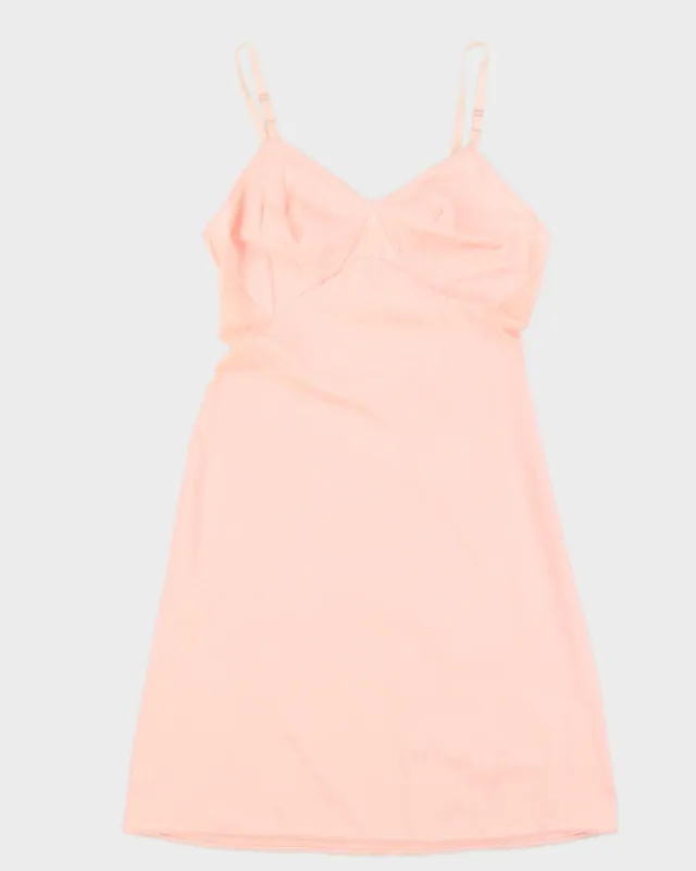 Vintage 1960s Pink Lace Slip Dress sold by Rokit