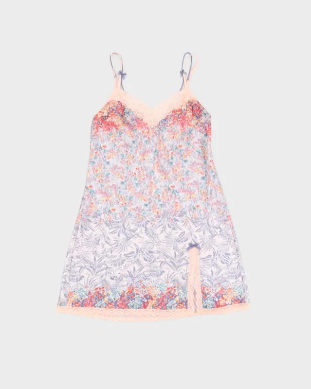 Victoria's Secret Y2K Spring Floral and Lace Mini Slip - XS sold by Rokit