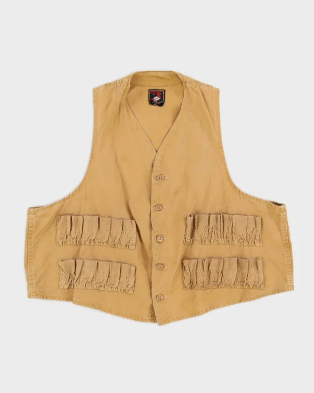 Vintage 50s Red Head Beige Hunting Vest - L made by Rokit