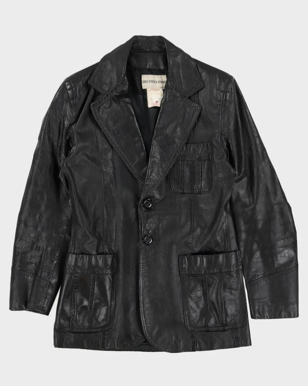 Vintage 80s Leather Jacket - M sold by Rokit