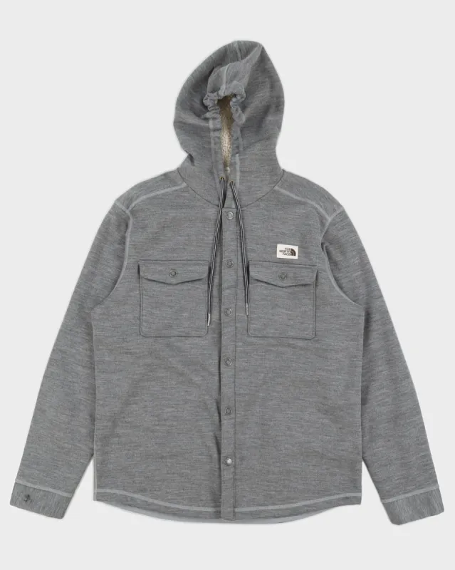 The North Face Grey Hooded Fleece - L sold by Rokit