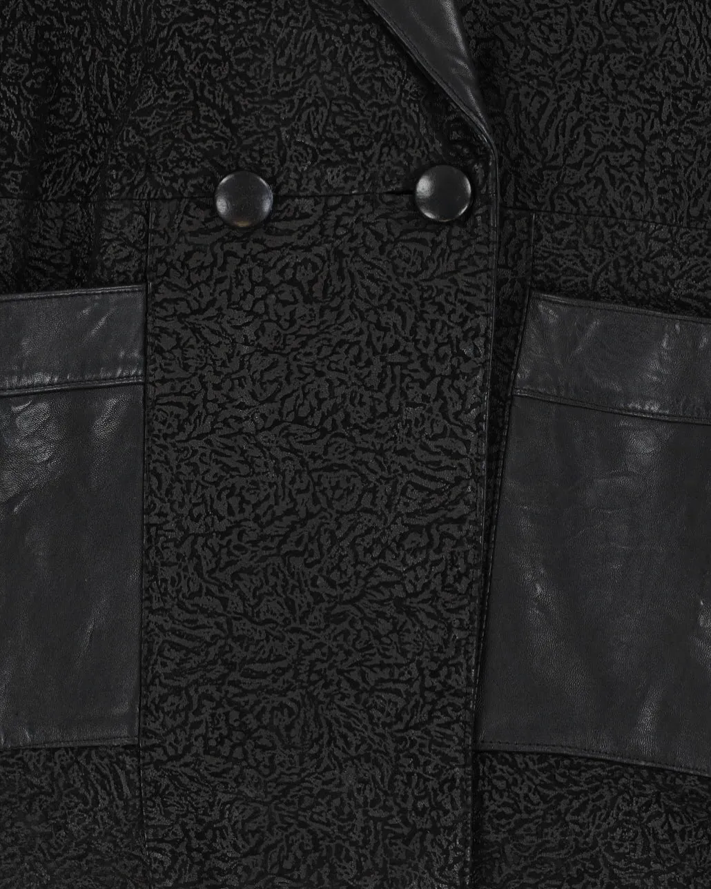 Vintage 80s Oversize Leather Jacket - M sold by Rokit product image thumbnail 4