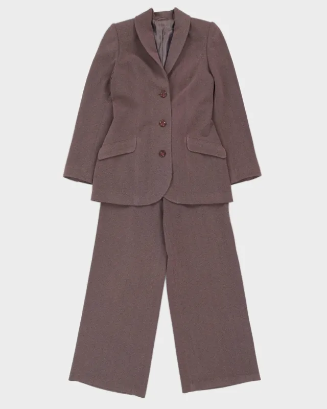 Pink And Black Melange 2 Piece Suit - S sold by Rokit