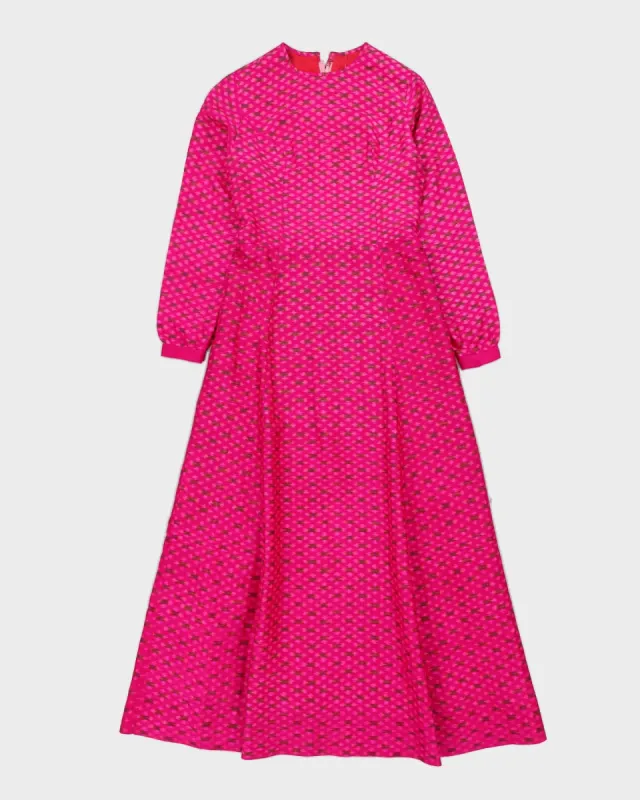 Vintage 1970s Pink Maxi Dress - XXS sold by Rokit