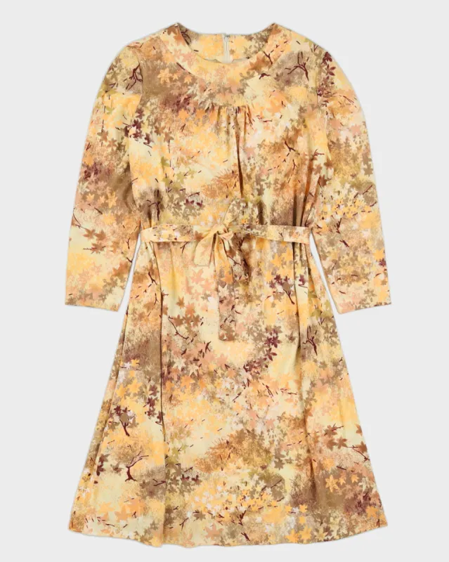 Vintage 1970s Orange Smock Dress - L sold by Rokit