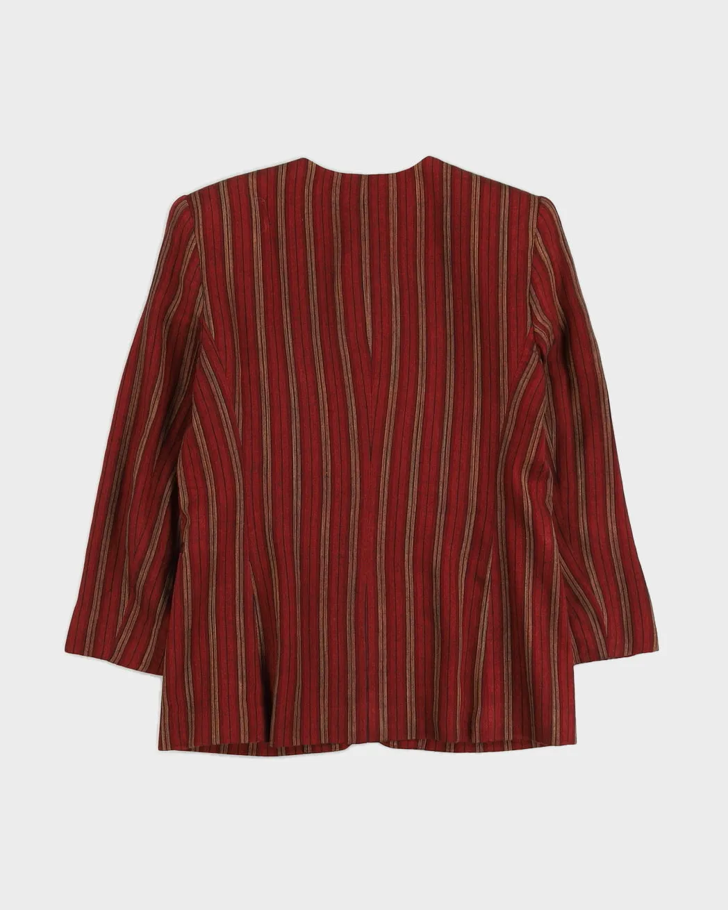 Jones New York Red Striped Jacket - M sold by Rokit product image thumbnail 2