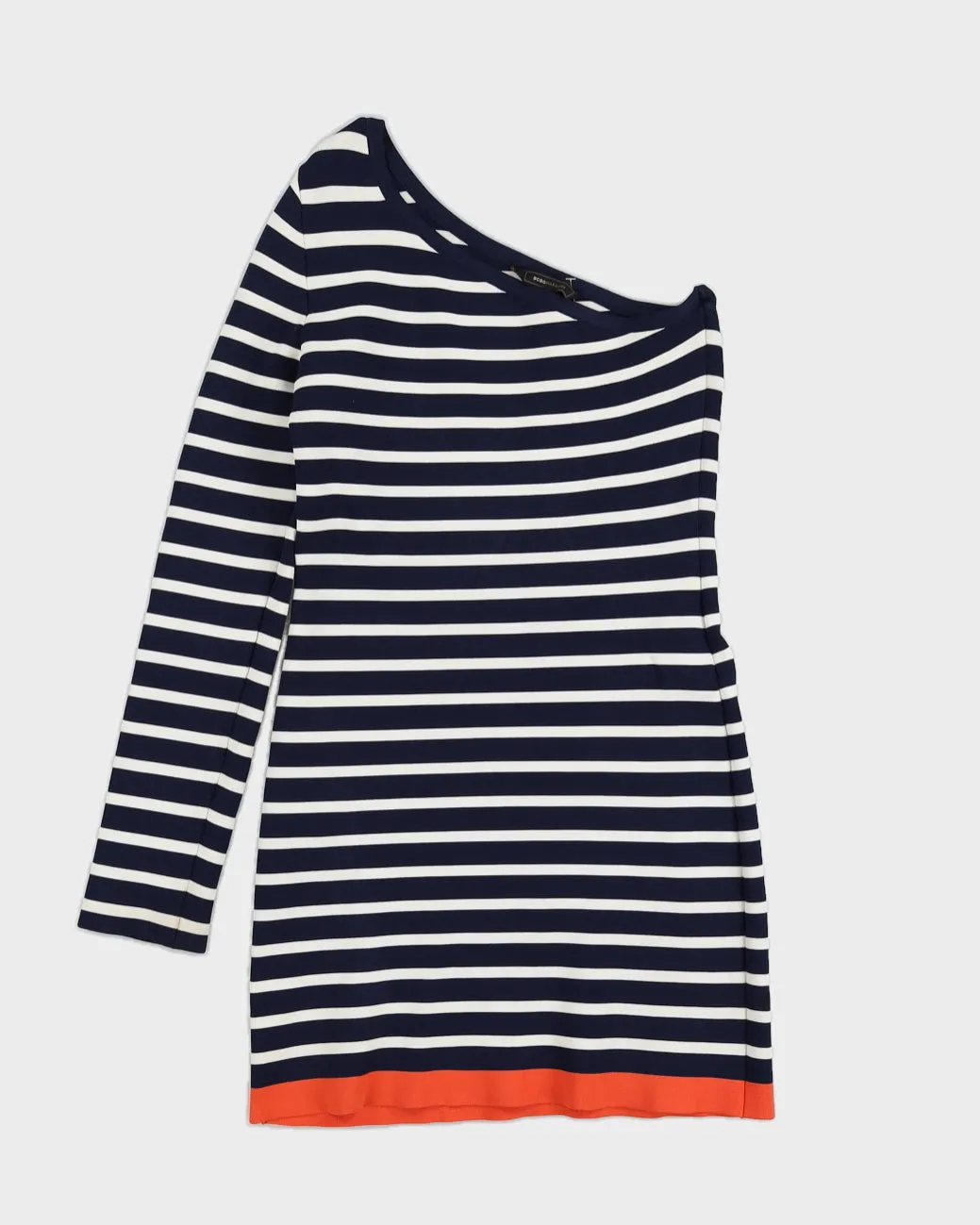 BCBG Max Azria Striped Cold Shoulder Dress - S sold by Rokit