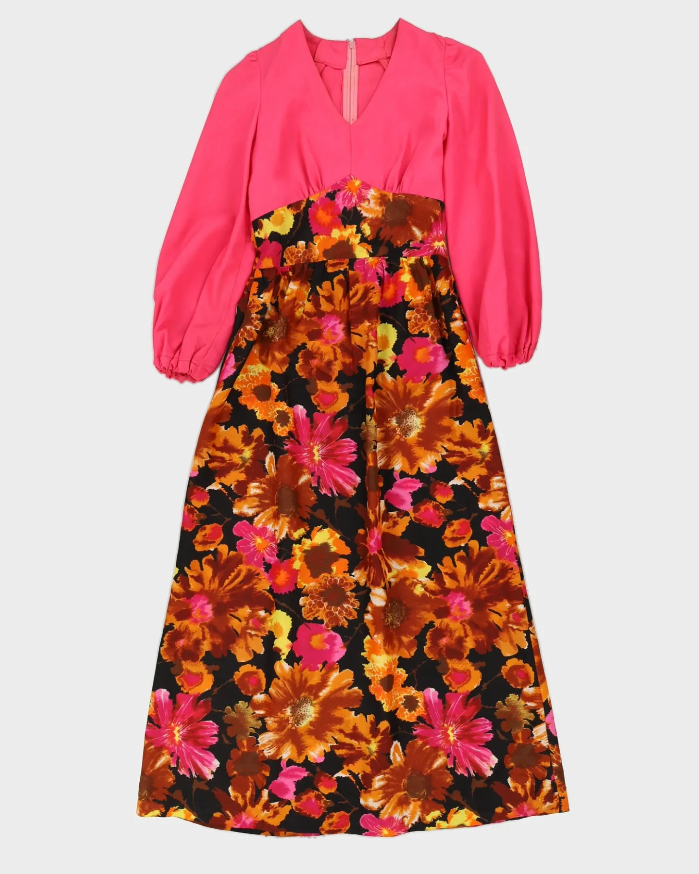 Vintage 1970s Pink Maxi Dress - S sold by Rokit product image thumbnail 4