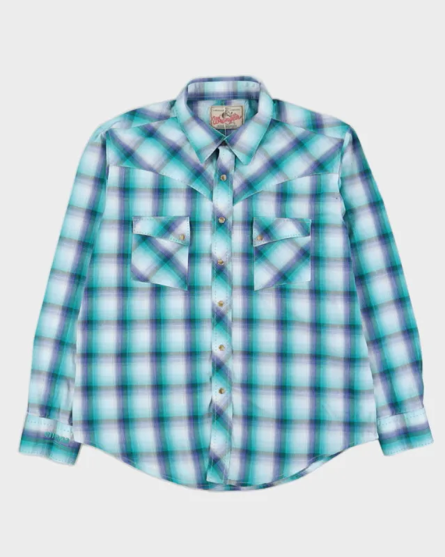 Vintage 90s Wrangler Western Long Sleeved Shirt - L sold by Rokit