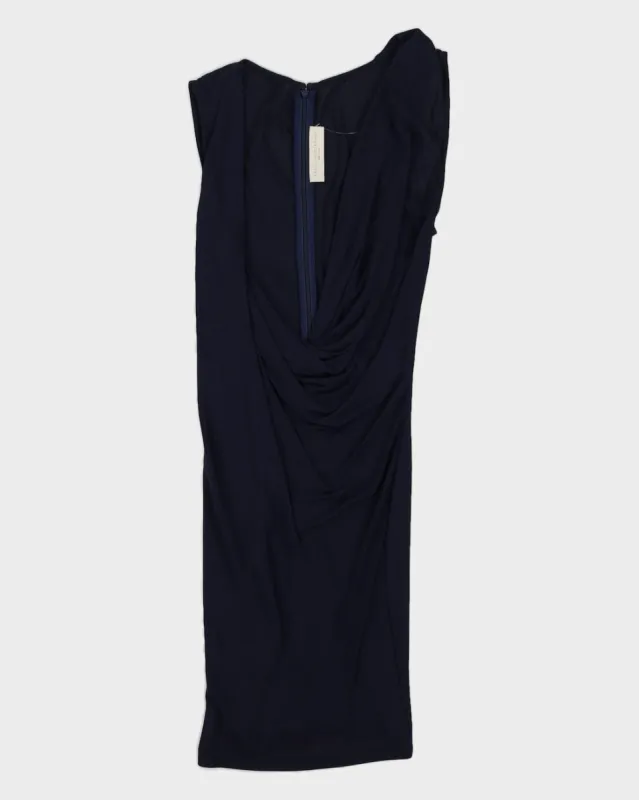 Stella McCartney Blue Draped Sleeveless Dress - S sold by Rokit