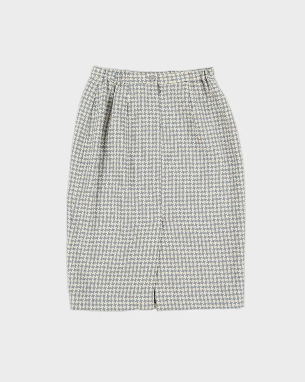 Blue and Cream Patterned Pencil Skirt - S sold by Rokit product image thumbnail 2