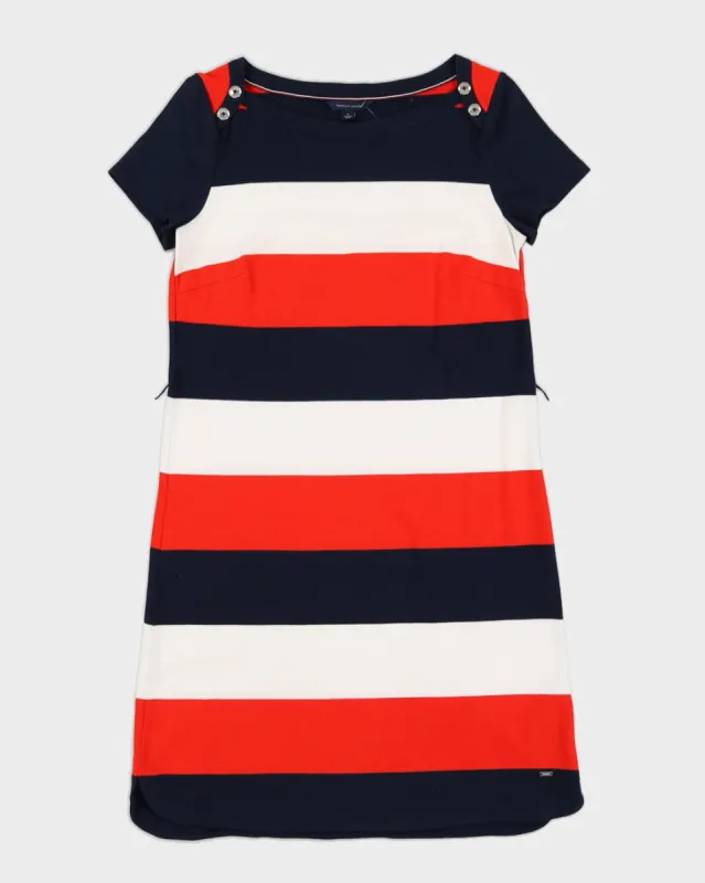 Tommy Hilfiger Blue Stripy Dress - S made by Tommy Hilfiger