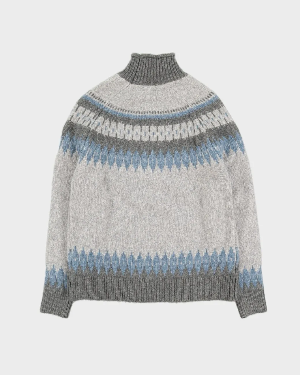 Grey Patterned Knitted Jumper - S sold by Rokit product image thumbnail 2