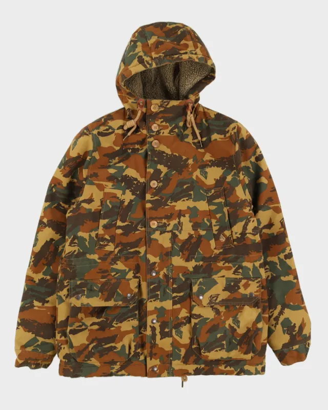 Volcom Camouflage Fleece Lined Hooded Jacket - M sold by Rokit