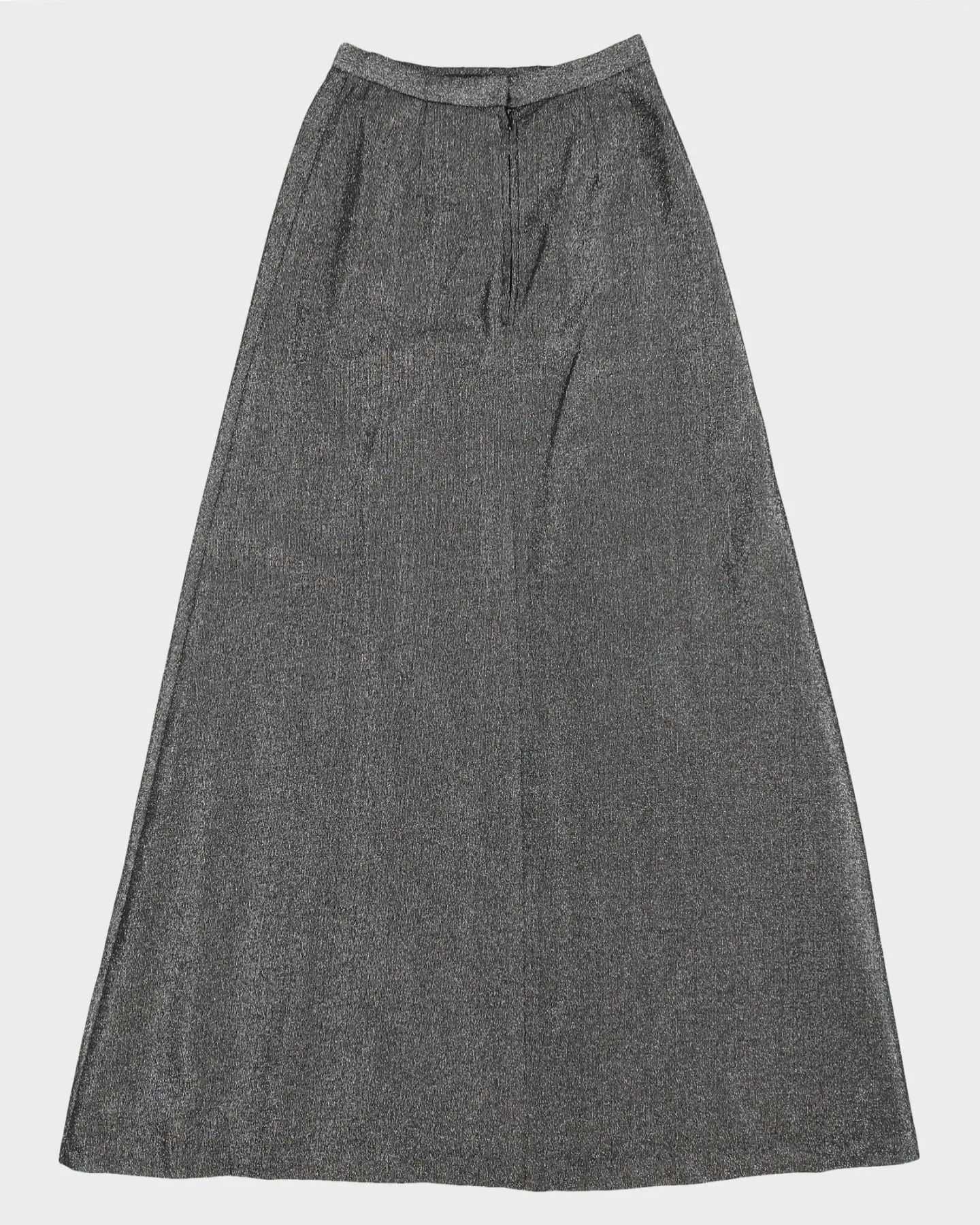 Vintage 1970s Black Lurex Maxi Skirt - S sold by Rokit product image thumbnail 2